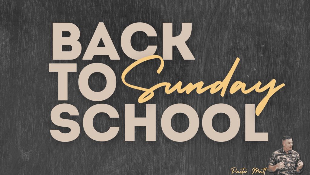 Back to Sunday School | What Are You Carrying? | Matthew 11:28–30